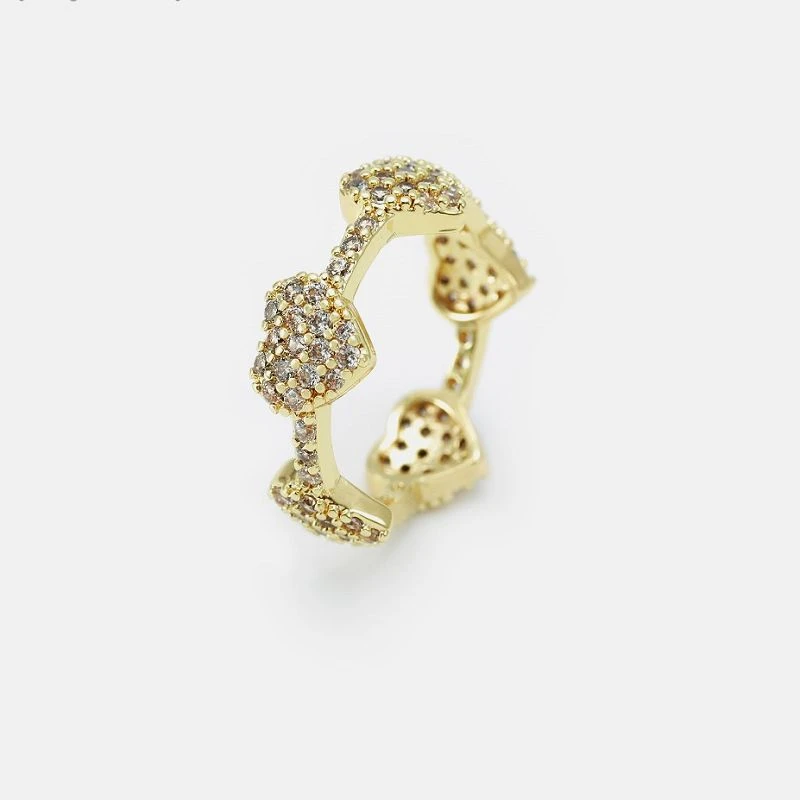 Heart Cz Eternity Ring For Women