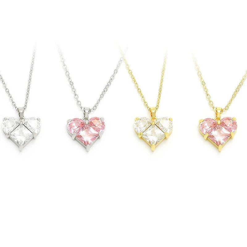 Romantischer Herzanhänger vergoldet