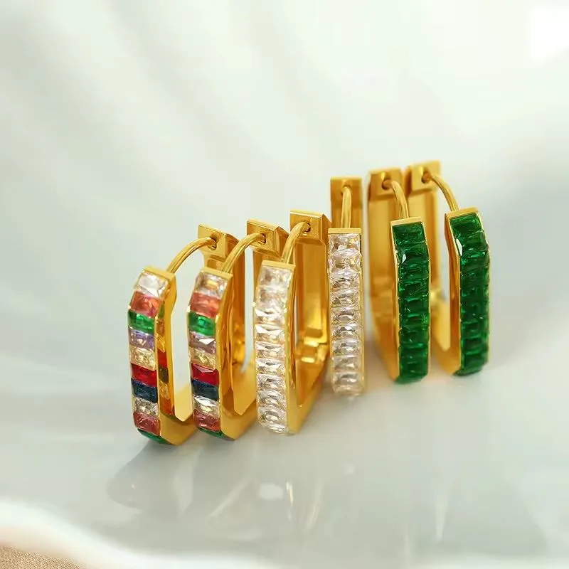 Geometrische Ohrringe aus Edelstahl